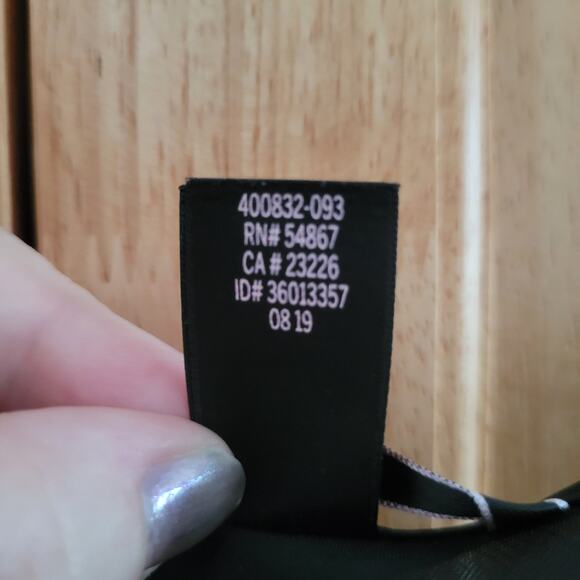 Victoria’s Secret Black Satin Lace Nightgown Slip Size L Sheer Adjustable Straps - Picture 10 of 14